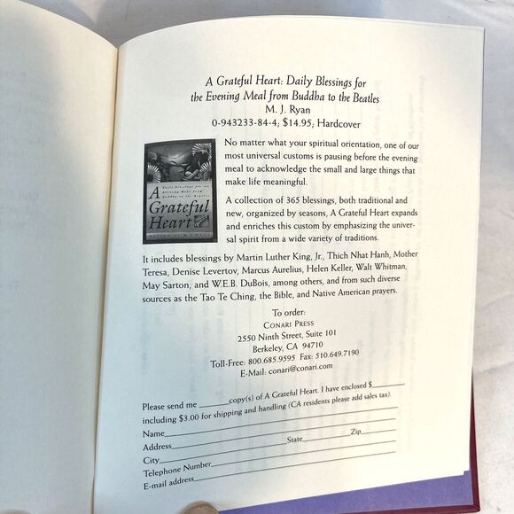 Attitudes Of Gratitude Hardcover Book Self-Help Inspirational Give & Receive Joy - Picture 4 of 12